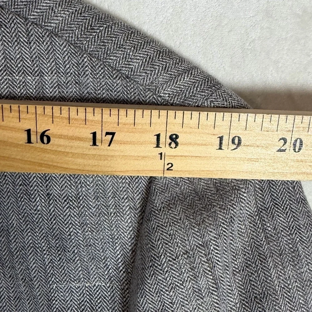 Banana Republic 100% Linen 44R Slim Fit Classic Gray Brown Sport Coat EUC